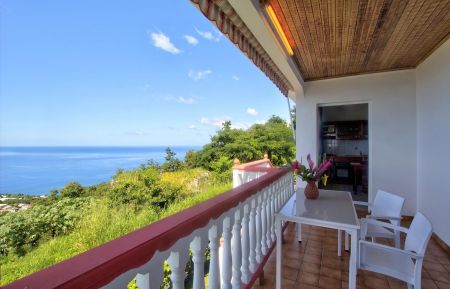 terrasse avec vue imprenable sur la mer Gîte n°6183 Bouillante - Guadeloupe - terrasse avec vue imprenable sur la mer